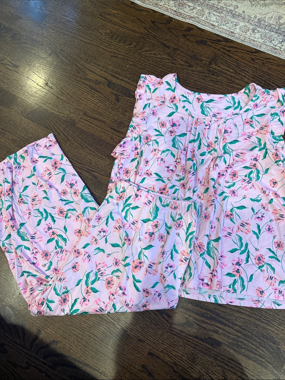 Woman’s Draper James xxl ' Pink Floral Pajama Set - Soft Cotton Nightwear